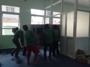 Cách di chuyển két sắt nặng